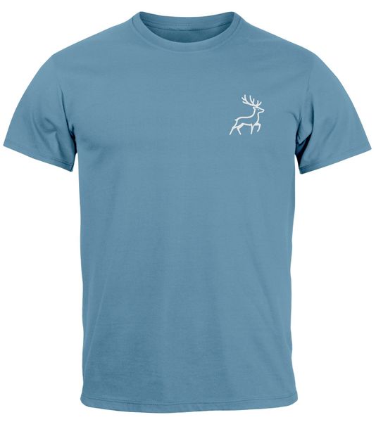 Neverless Print-Shirt Herren T-Shirt Hirsch Wald-Tiere günstig online kaufen