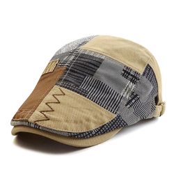 Sporty Flat Cap Gatsby Retro Patch günstig online kaufen