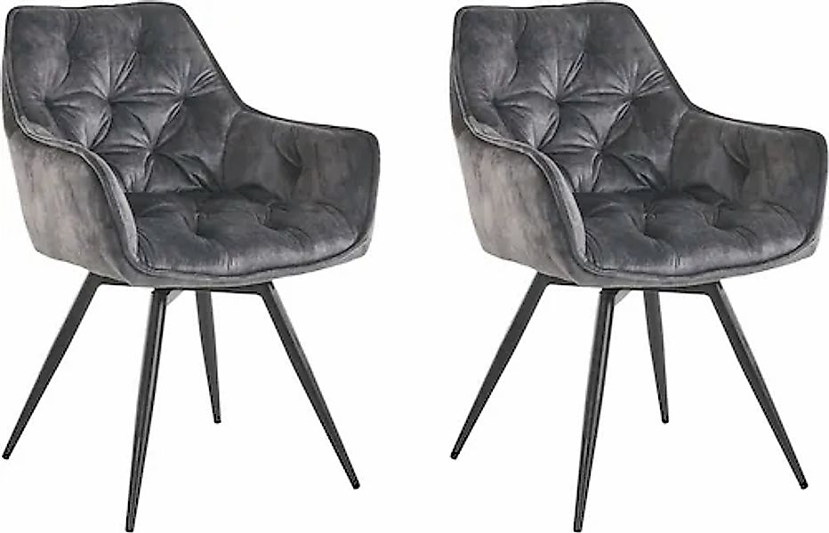 HELA Esszimmerstuhl »Mara« (Set) 2 Stk.Drehstuhl, Teddy Bezug, Webstoff ode günstig online kaufen