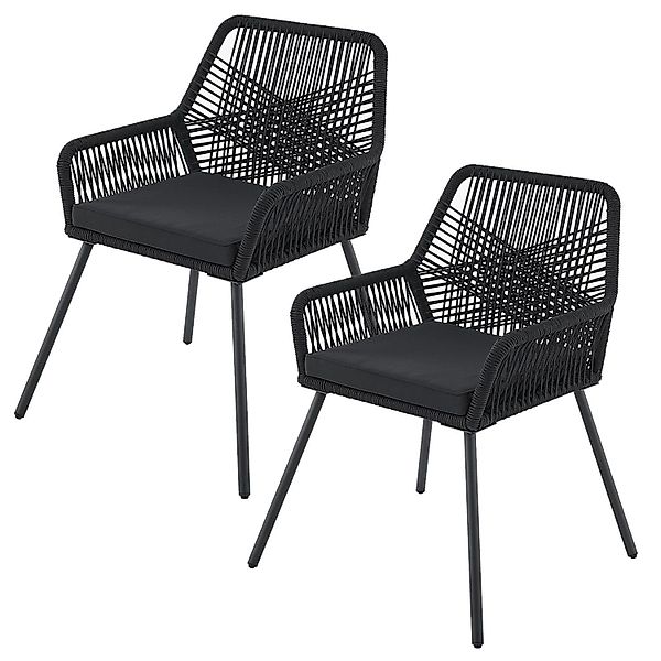 Juskys Gartenstuhl Kastos (4 St), Gartenmöbel günstig online kaufen