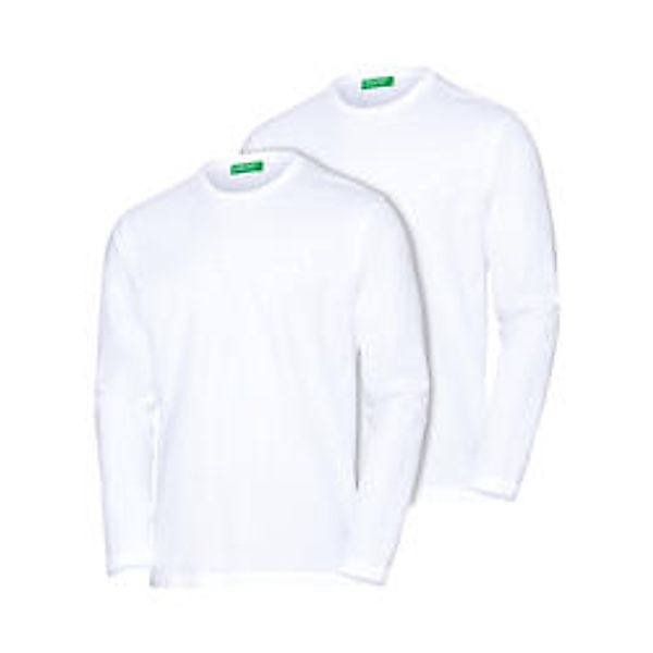 Benetton 2er Pack Herren Langarm-Shirts günstig online kaufen
