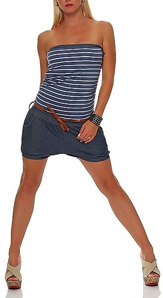 malito more than fashion Kurzoverall malito Damen Einteiler kurz im Marine günstig online kaufen