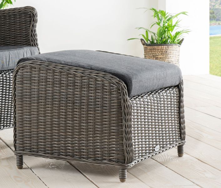 Destiny Fußhocker CASA, 66x58cm, Aluminium, Polyrattan, günstig online kaufen