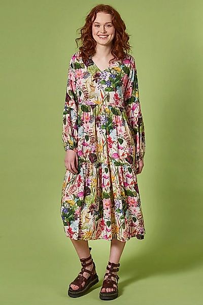 Himalaya Clothing Sommerkleid Kleid Damen mit floralem Allover-Print - Edle günstig online kaufen