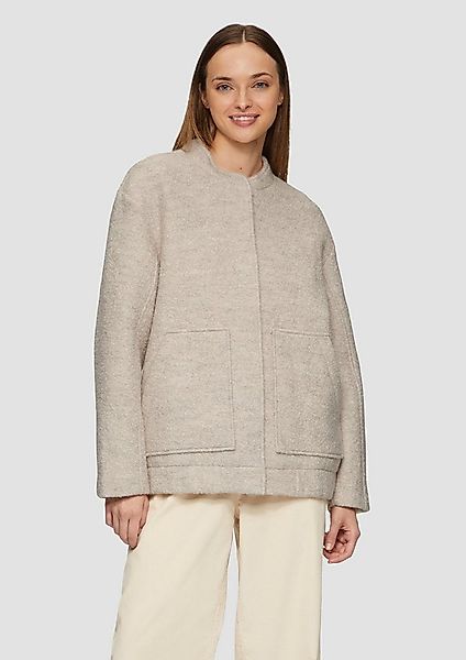 s.Oliver Funktionsjacke Outdoor-Jacke Bouclé-Bomberjacke aus Wollmix günstig online kaufen