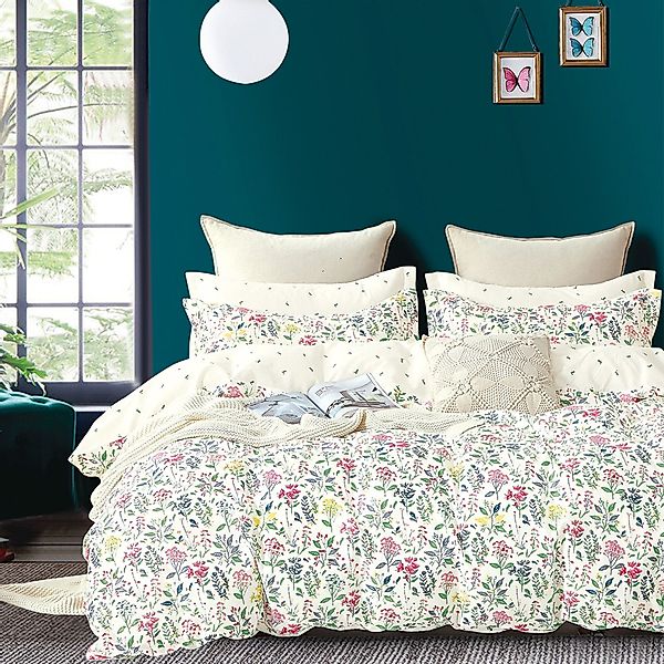 KEAYOO Bettwäsche Blumen, Baumwolle, 2 teilig, günstig online kaufen