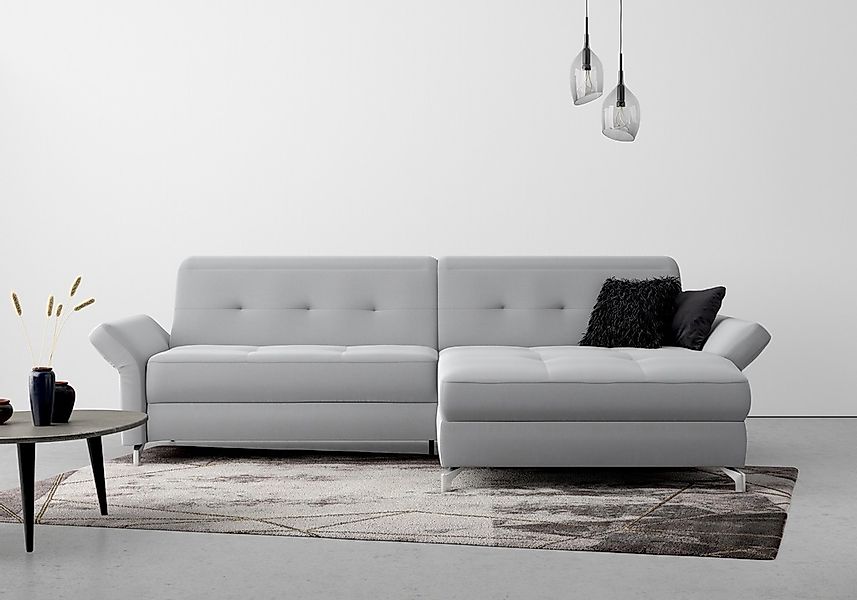 Home affaire Ecksofa "Maredo L-Form" Federkern, wahlweise auch mit Kopfteil günstig online kaufen