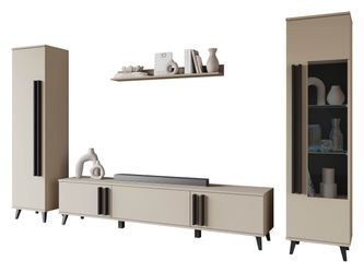 MIRJAN24 Wohnwand Helsinki II, (4er-Set, Vitrine, günstig online kaufen