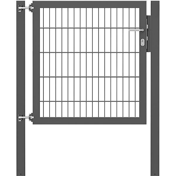 Einzeltor Flexo Plus 100 cm x 100 cm Pfosten 80 cm x 80 cm Anthrazit günstig online kaufen