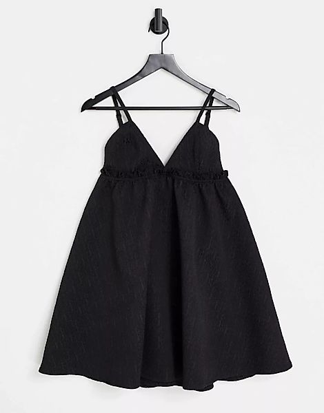 Rare – London – Babydoll-Kleid in Schwarz günstig online kaufen
