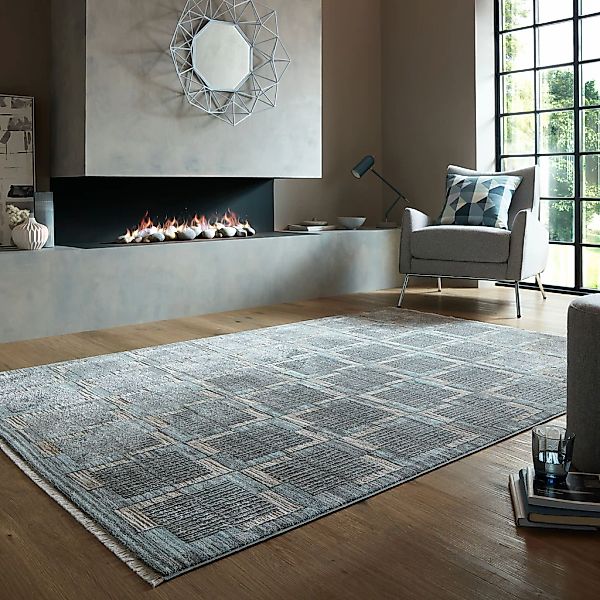 FLAIR RUGS Teppich "Evelyn Blocks Flor mit Glanzeffekt" rechteckig 8 mm Höh günstig online kaufen