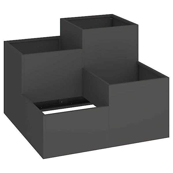 vidaXL Blumentopf Gartenblumentopf Schwarz 100 x günstig online kaufen