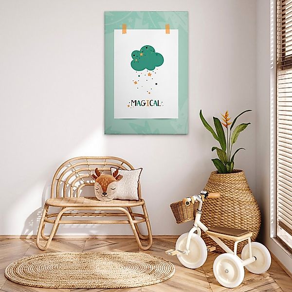 A.S. Création Leinwandbild "Dream Big 3 - Wandbild Grün Weiß Orange Keilrah günstig online kaufen