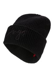 HUGO Beanie Socialy Hat mit Logostickerei günstig online kaufen
