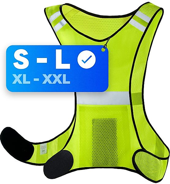 Prowiste Warnweste Reflektierende Fahrradweste - Laufweste günstig online kaufen