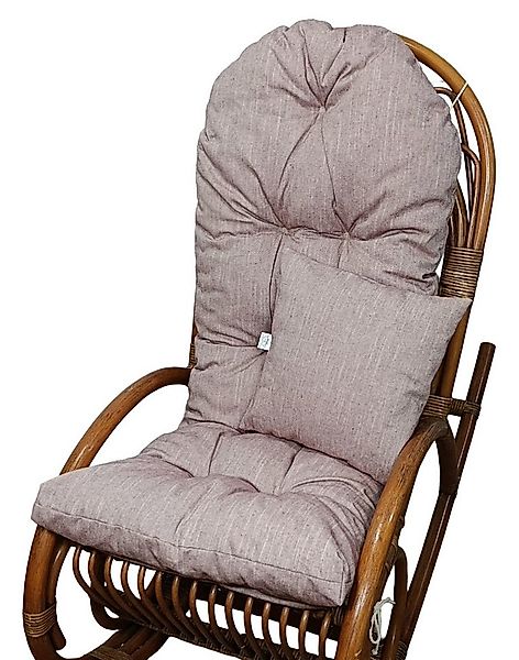 Rattani Polsterauflage Polster für Schaukelstuhl Liegestuhl 130x50x10 cm + günstig online kaufen