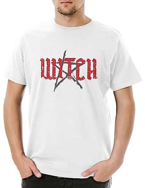 Urban Backwoods Print-Shirt Witch Pentagram Herren T-Shirt Pentacle Hexe Mo günstig online kaufen