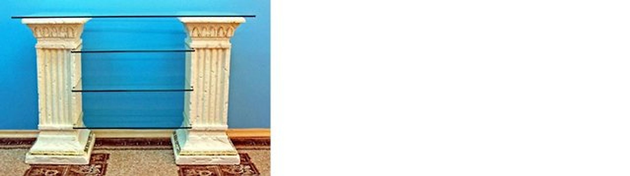 JVmoebel Vitrine Design Vitrine Regal Glas Säule Vitrinen Regale TV Schrank günstig online kaufen