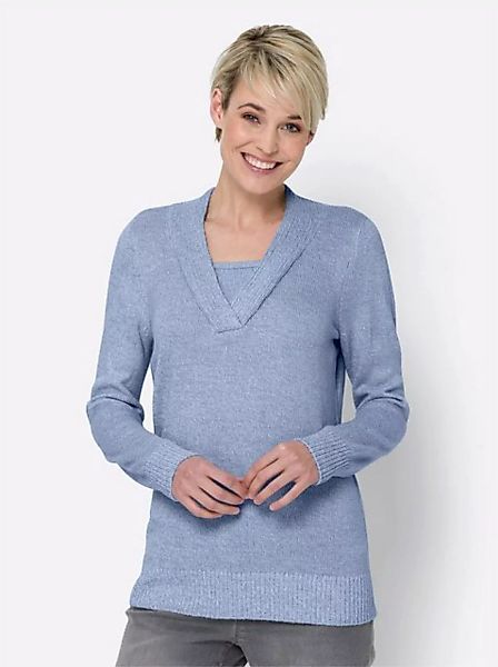 Sieh an! Strickpullover 2-in-1-Pullover günstig online kaufen