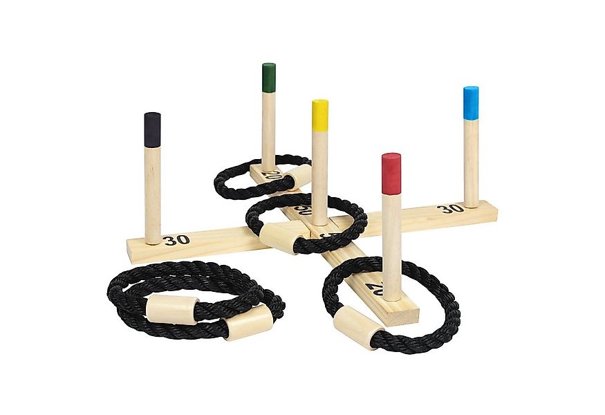 FIVMEN Spielturm-Spielzeugset Ringwurfspiel aus Holz Wurfspiel Set, (Indoor günstig online kaufen
