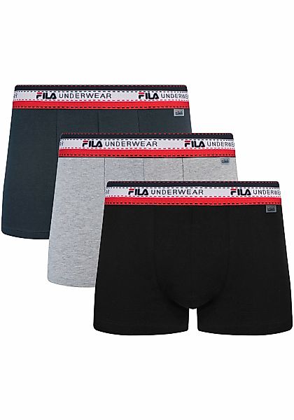 Fila Boxershorts "MAN BOXER SHORTS", (3er Pack), elastischer Logo-Webbund, günstig online kaufen