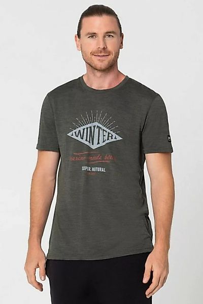 SUPER.NATURAL Print-Shirt Merino Funktionsshirt M WINTER TEE funktioneller günstig online kaufen