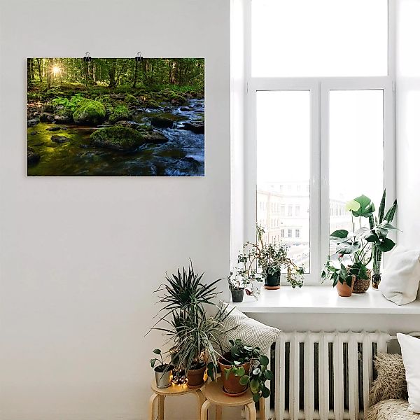 Artland Wandbild "Feenland", Wald, (1 St.), als Alubild, Outdoorbild, Leinw günstig online kaufen