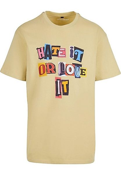 Upscale by Mister Tee T-Shirt Upscale by Mister Tee Unisex Hate it or Love günstig online kaufen