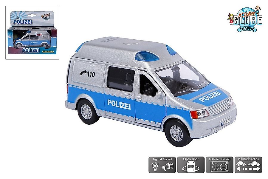 Kids Globe Spielwelt Kids Globe Polizeiauto Die Cast mit Licht & Sound, Rüc günstig online kaufen