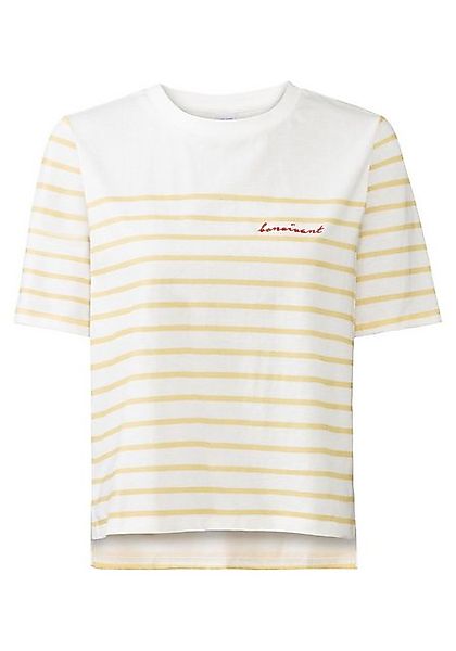 LASCANA T-Shirt mit Streifen, Kurzarmshirt aus Baumwolle, schlanke Optik, B günstig online kaufen