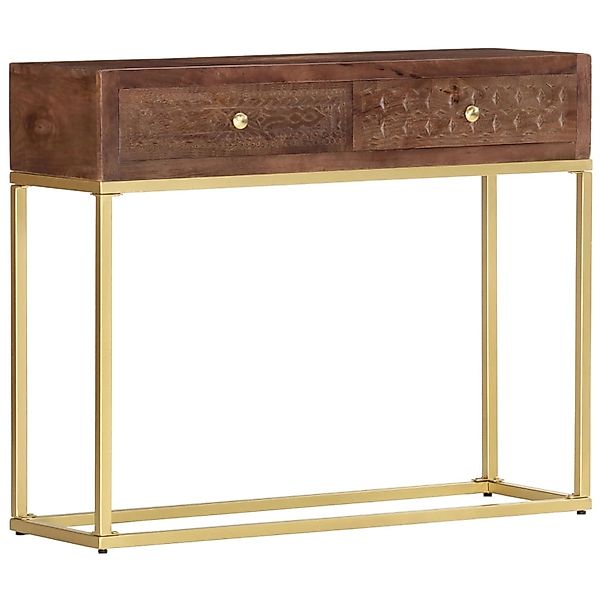 vidaXL Konsolentisch 90x30x75 cm Massivholz Mango 286555 günstig online kaufen