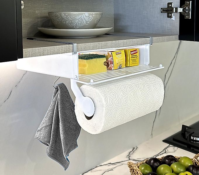 Bischof Küchenrollenhalter, (1-St), Ablage mit Sichtschutz durch Klappe günstig online kaufen