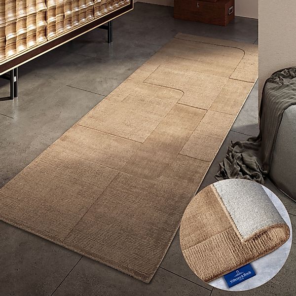 Villeroy & Boch Wollteppich "Charlotte" rechteckig 10 mm Höhe Läufer, Handg günstig online kaufen