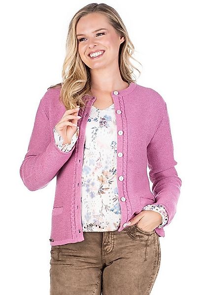 Hammerschmid Trachtenstrickjacke Trachten Strickjacke - FINNLAND - altrosa günstig online kaufen