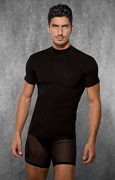 DOREANSE T-Shirt Herren Slim Fit T-Shirt mit Stehkragen 2730 günstig online kaufen