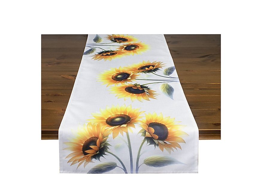 Delindo Lifestyle Tischläufer Sonnenblumen, für Sommer und Herbst, 40x140 c günstig online kaufen