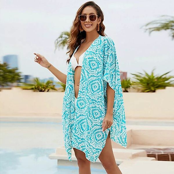 AUKUU Strandkleid Sonnenschutzkleidung bedrucktes Strandtuch Sonnenschutz-S günstig online kaufen