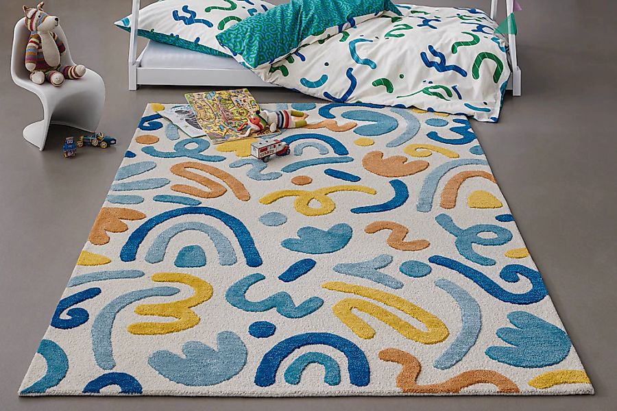SMART KIDS Kinderteppich "Scribble" rechteckig 16 mm Höhe Kinderteppich, Ho günstig online kaufen