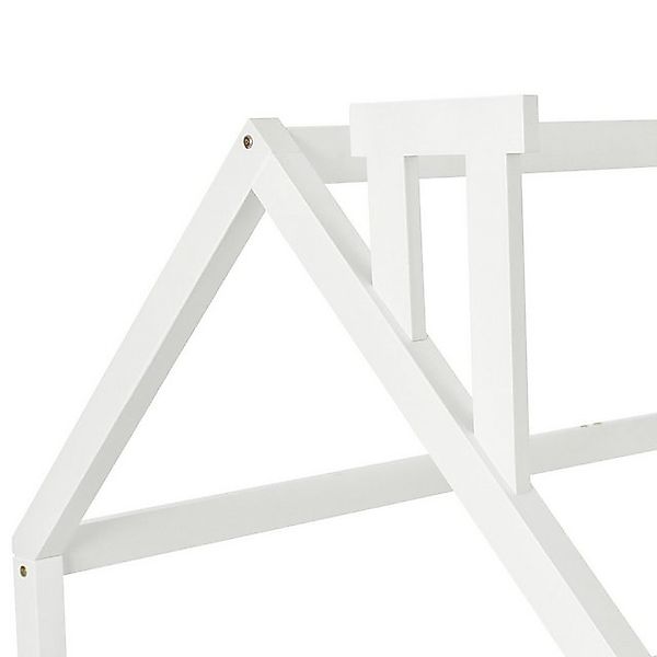 HAUSS SPOLE Kinderbett 90x200 cm Hausbett mit Schornstein, Robuste Lattenro günstig online kaufen