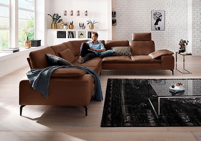 W.SCHILLIG Ecksofa "valentinoo, Designsofa, elegant und bequem, L-Form" mit günstig online kaufen