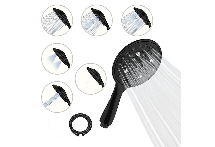 sparkpod Handbrause XXL Duschbrause Handbrause 6 Strahlarten – Duschkopf mi günstig online kaufen