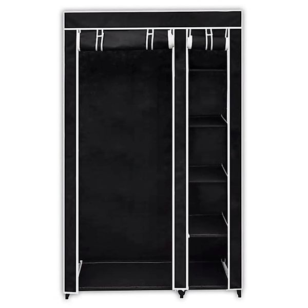 vidaXL Stoffschrank Faltbarer Stoffschrank Schwarz 110 günstig online kaufen