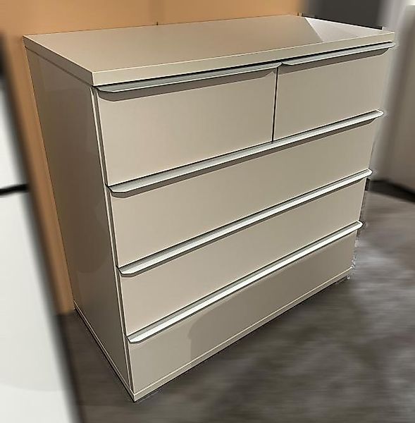 Gaimersheim Abverkauf Kommode inkl. 5 Schubkästen Vollauszug Sand günstig online kaufen