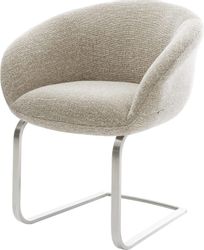 DELIFE Polsterstuhl Vinka-Flex, mit Armlehnen Freischwinger günstig online kaufen