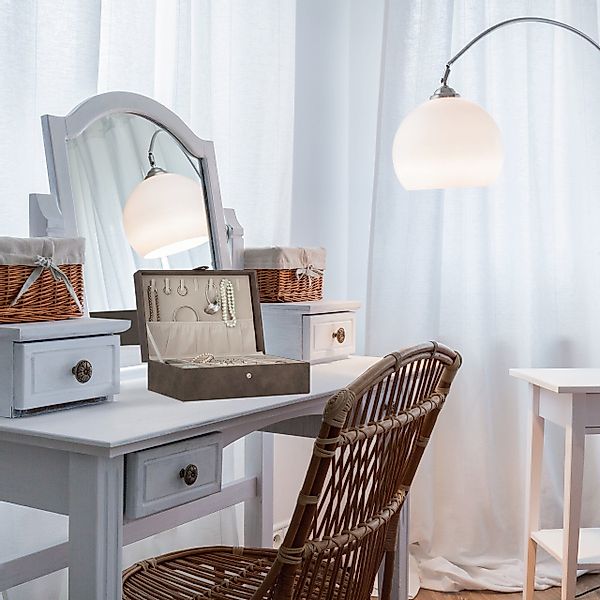 relaxdays Schmuckkasten Schmuckkästchen in Lederoptik, Braun günstig online kaufen
