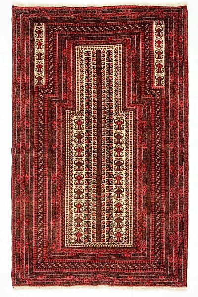 morgenland Teppich »Belutsch Teppich handgeknüpft rot«, rechteckig günstig online kaufen