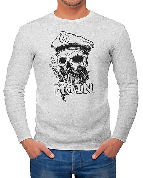 Neverless Longsleeve Herren Longsleeve Moin Kapitän günstig online kaufen