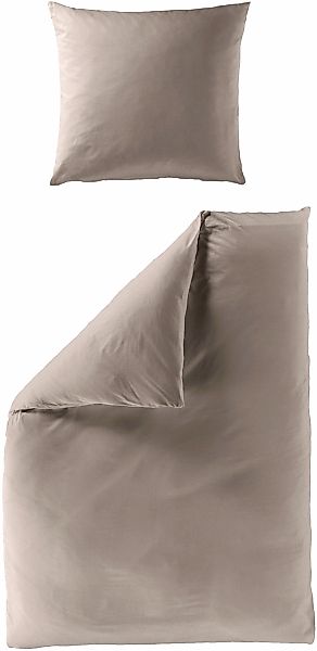 BIERBAUM Bettwäsche "Biber Uni" 3 Stk. tlg. Schlichtes Unidesign: Zeitlos u günstig online kaufen