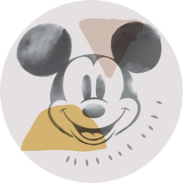 Komar Vliesfototapete Dot Mickey Abstract selbstklebend Ø 125 cm günstig online kaufen