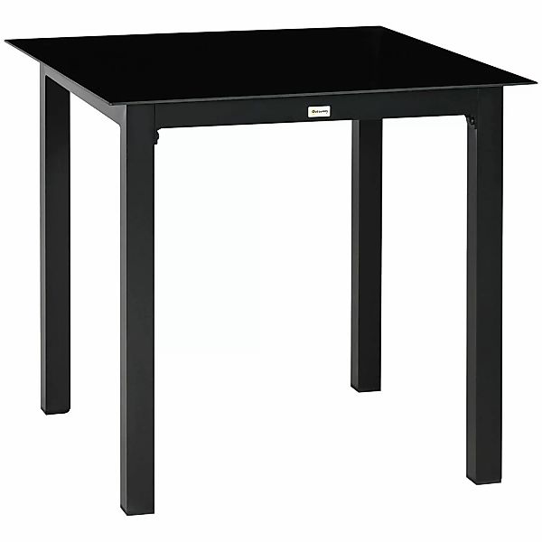 Outsunny Gartentisch Quadratischer Esstisch für Garten, günstig online kaufen